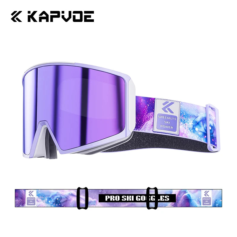 KAPVOE-Gafas de esquí para hombre y mujer, lentes para Snowboard, esquí de montaña y deportes de nieve