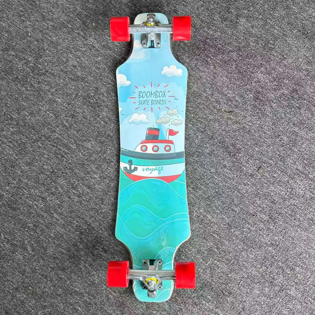Monopatín profesional para adultos de 32x9,25 pulgadas, tabla de baile longboard, cepillo para niña, calle, camino de arce, velocidad hacia abajo, tabla de doble urdimbre para surf