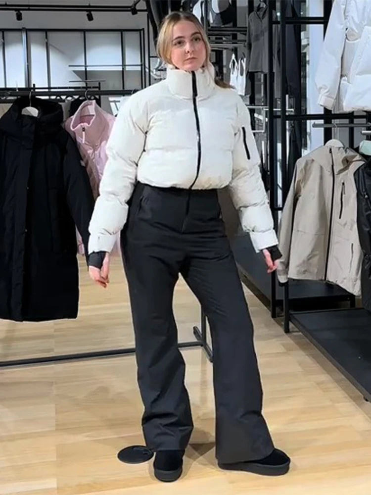 Traje de Esquí Impermeable para Mujer, con Capucha de Piel, Manga Larga, para Vacaciones, Cálido, para Snowboard, 2026