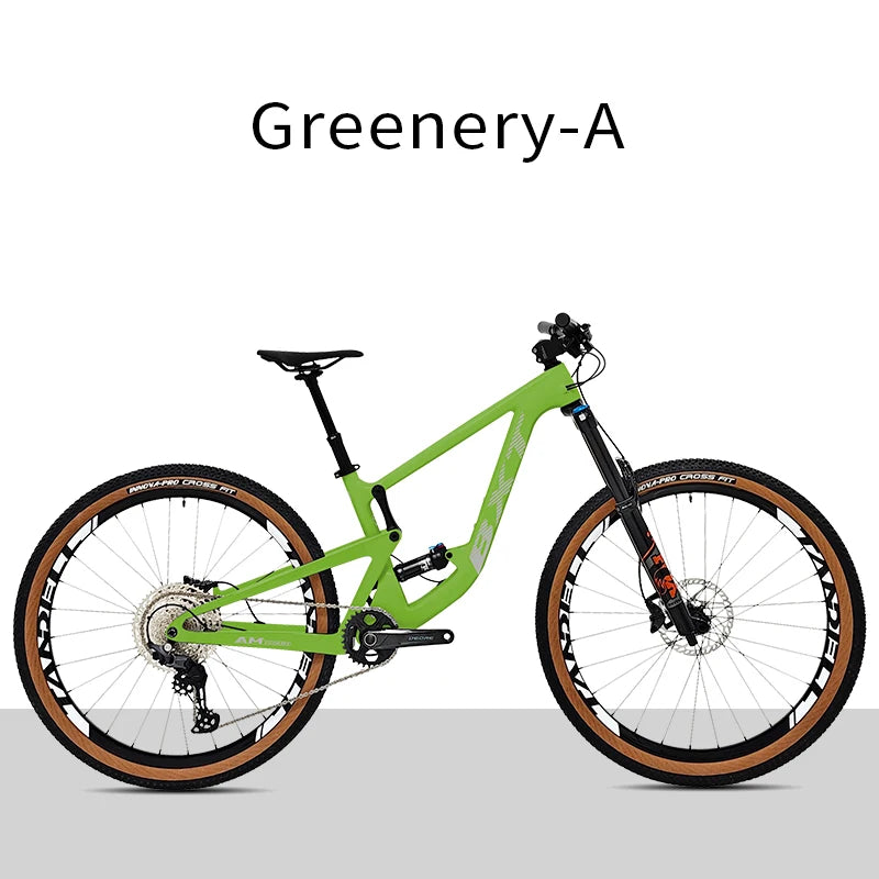 Bicicleta de montaña BXT de doble suspensión, cuadro de fibra de carbono, rodada 29, compatible con horquilla de 160mm de recorrido, eje Boost y tubo de sillín con suspensión