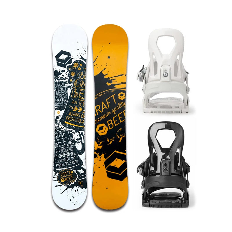 2025 Snowboard de montaña completo, soporte de Snowboard completo de dos piezas para adultos, juego de Snowboard de pecho plano para hombres y mujeres