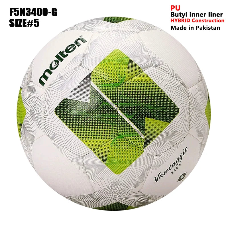 Balones de Fútbol Molten 2027, Tamaño Estándar 5 y 4, Alta Calidad, para Deportes de Equipo al Aire Libre, Partidos, Entrenamientos de Fútbol
