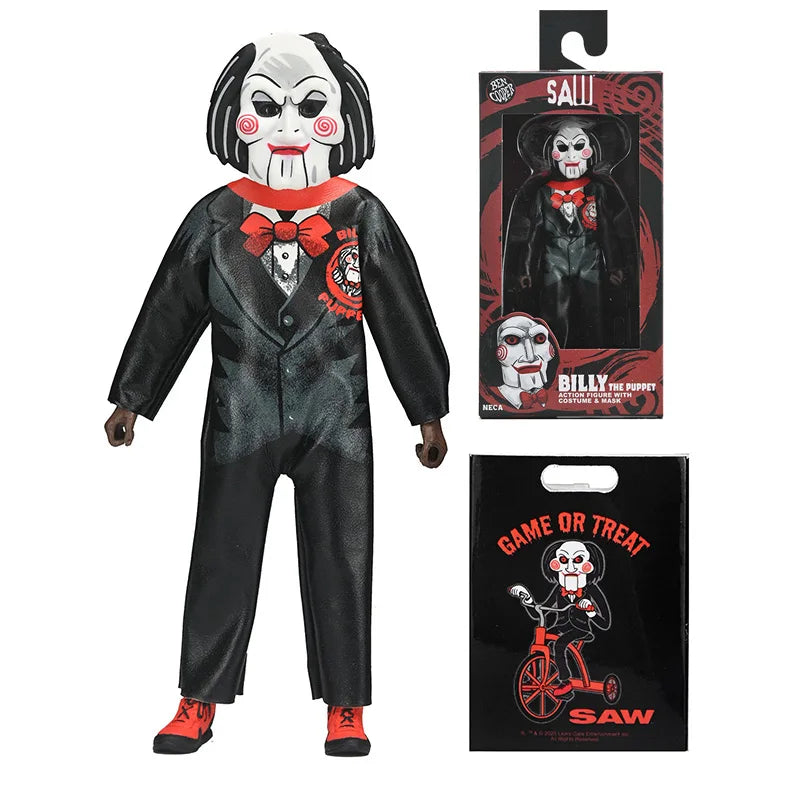 NECA 60658 Toys Saw II Billy The Puppetaction Figure With Costume & Mask 6'' Action Figures Collection  Gift Original Doll