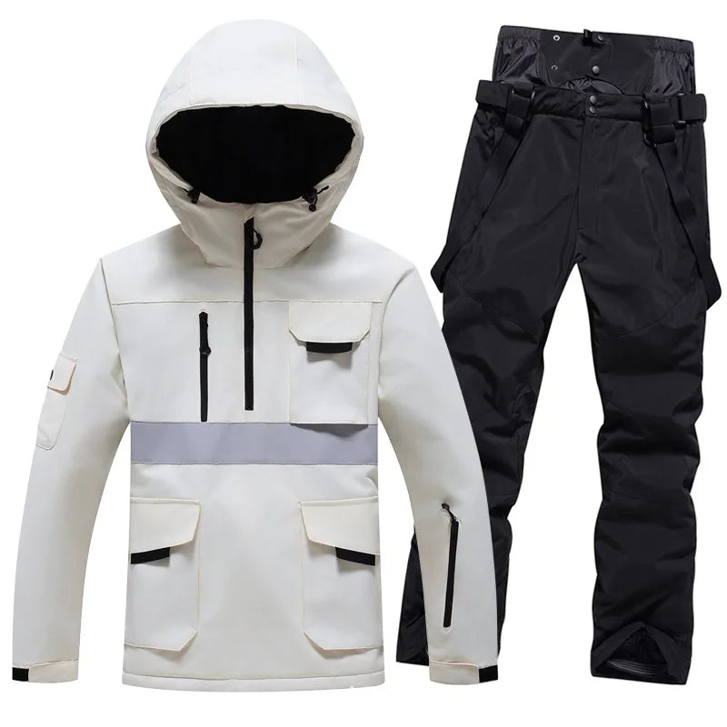 Traje de Esquí Profesional 2026, para Hombre y Mujer, Resistente al Viento y al Agua, para Tabla Individual y Doble