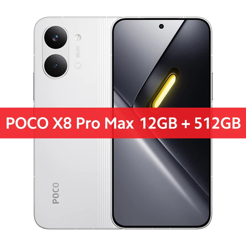 Global Version of the smartphone POCO X8 Pro Max, processor Dimensity 9500s, battery mAh, main camera 50 MP, HyperCharge W, NFC compatible