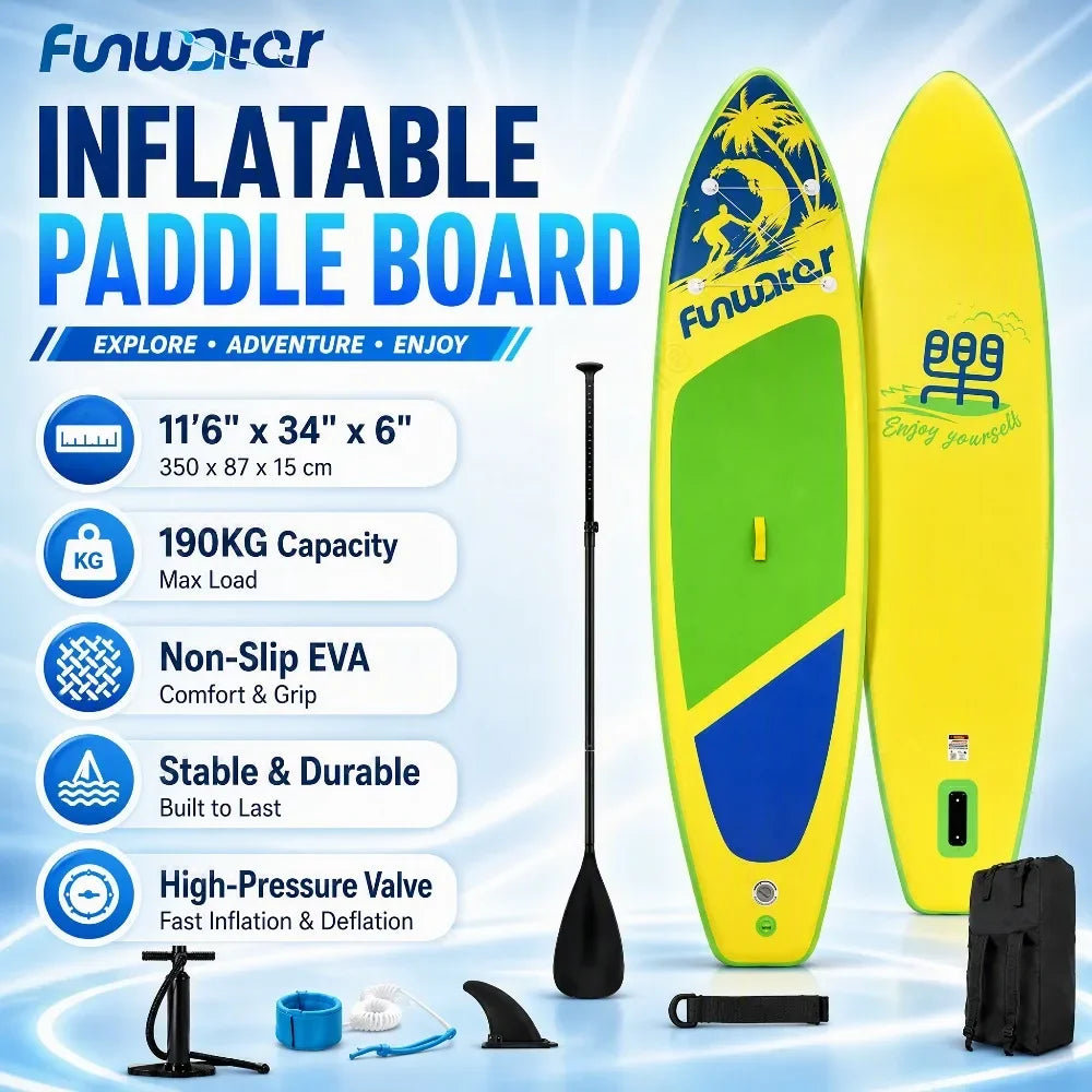 Tabla de Paddle Surf Inflable FunWater SUPFW28D de 11&