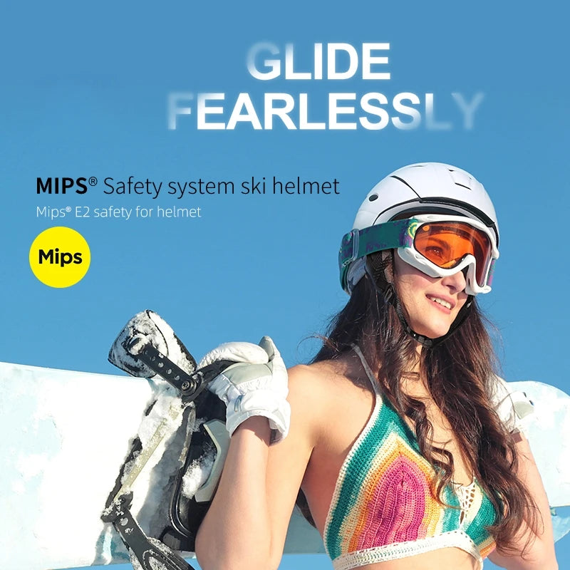 MOON-Protector de media cobertura para casco de esquí, gafas blancas autónomos, funda para casco de esquí y Snowboard