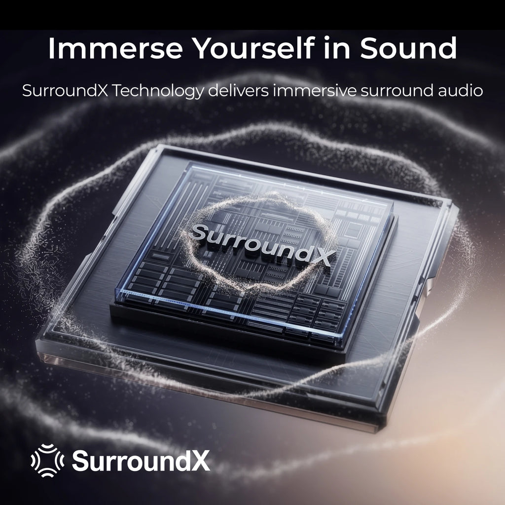 Barra de sonido ULTIMEA 7.1 con tecnología Dolby Atmos, sistema de sonido envolvente inalámbrico, subwoofer inalámbrico de 6,5 pulgadas y altavoces traseros para sonido envolvente.