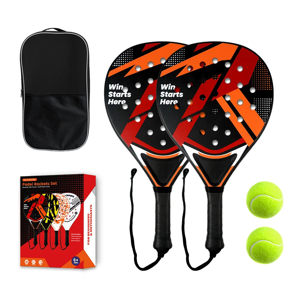 Raqueta de tenis de padel económica para intermedios principiantes Mango antivibración duradero Agarre de plástico