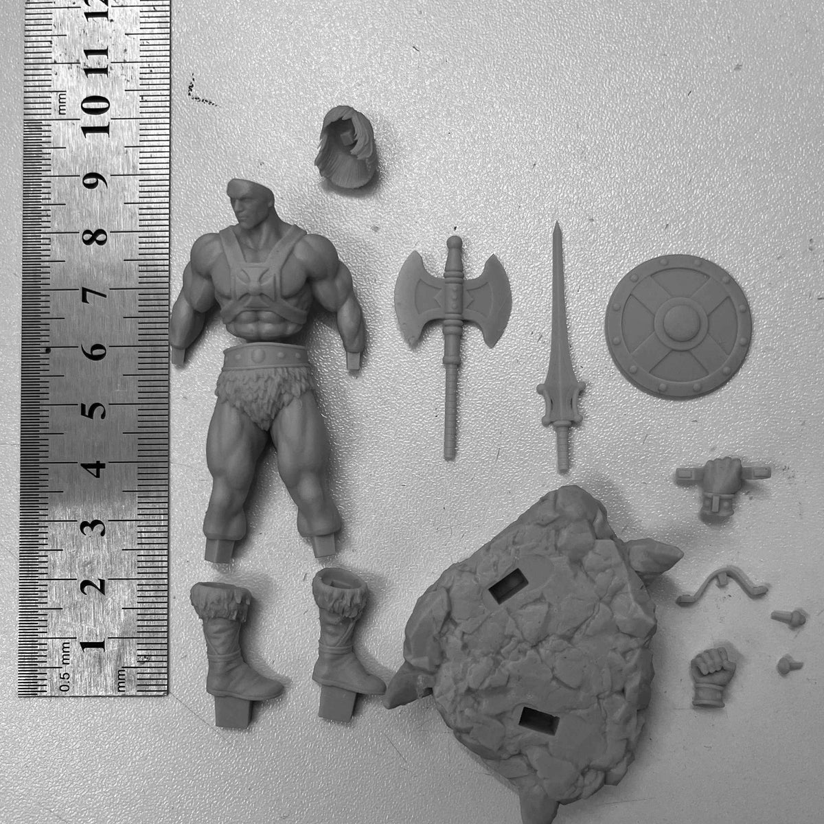 Kit de modelo de figura de resina de 75 mm a escala 1/24, miniatura de universo de fantasía futurista, diorama de gigante, estatua 3D sin montar y sin pintar