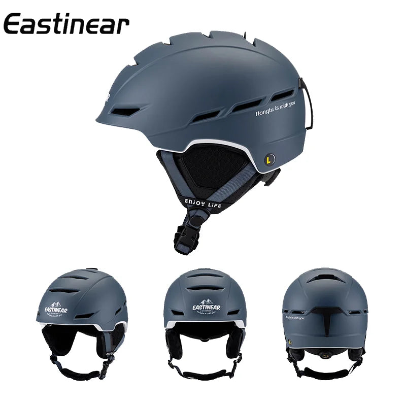 Nuevo casco de esquí unisex de Eastinear, equipo de seguridad de esquí deportivo profesional para adultos al aire libre, casco de esquí de tabla simple y doble