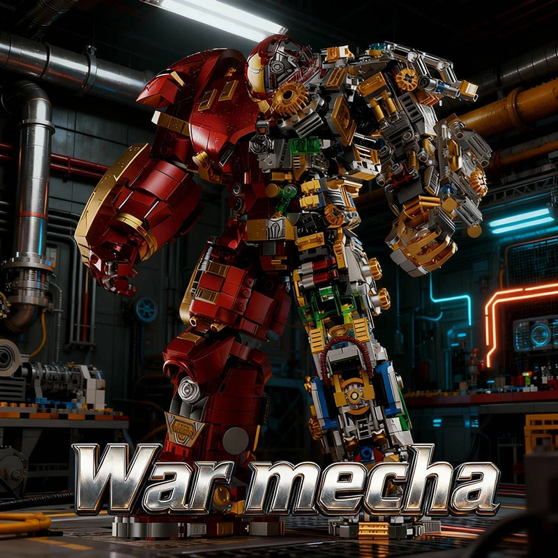 Más de 2700 Piezas de Bloques de Construcción Iron Heroes, Figuras de Acción de Robots de Guerra, Sets de Construcción Buster Mech, Ladrillos DIY, Juguetes para Adultos, Regalo, Decoración Genial para Habitaciones