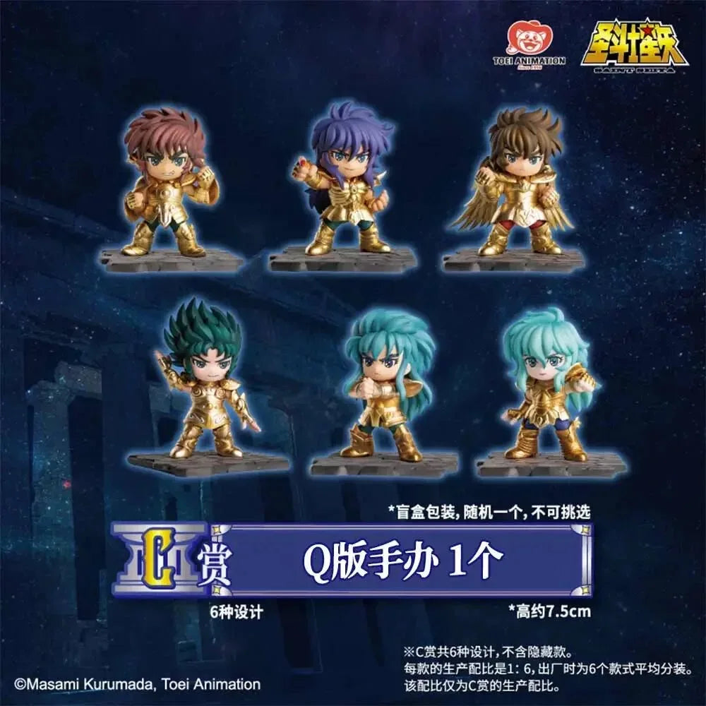 Nuevo en existencia: Figura de Bandai Saint Seiya, recompensa del primer sorteo, 3 juegos de figuras de Oro, Hyoga, Shun y Atenea, ideal para regalo