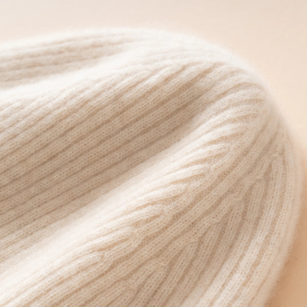 Gorros de invierno para mujeres/hombres, gorro informal para exteriores, gorro de punto de dos capas, gorros cálidos de 100% de Cachemira, gorro grueso para senderismo Unisex
