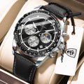 POEDAGAR Fashion Sports Man Wristwatch Waterproof Stainless Steel Luminous Men Watch Chronograph Date Quartz Men's Watches Reloj