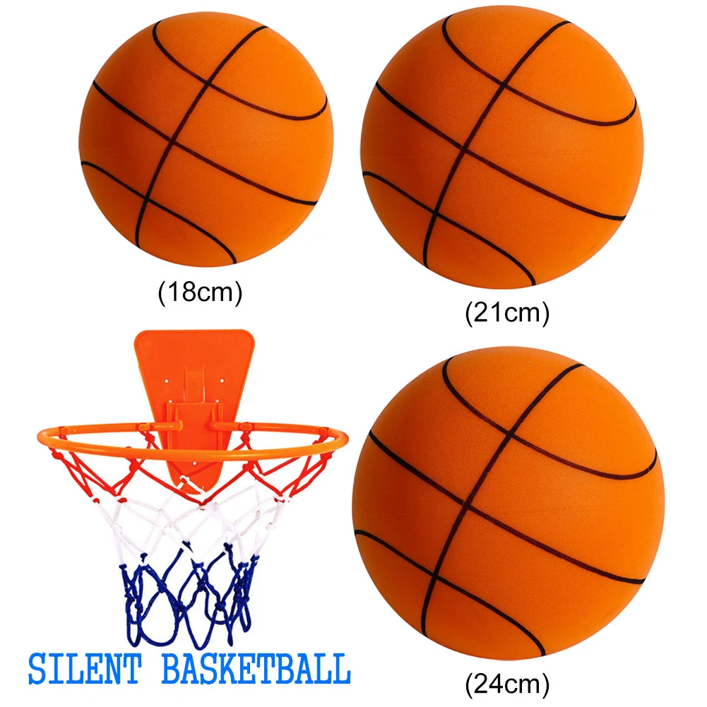 Baloncesto silencioso que rebota para niños, baloncesto silencioso exprimible, pelota silenciosa para interiores, baloncesto de espuma, fútbol de rebote