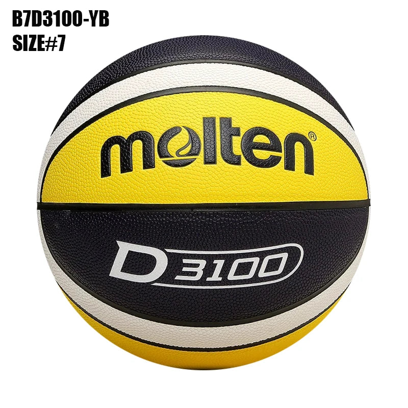 Balones de Baloncesto Originales Molten 2027, Tamaño 7/6/5, Material PU, para Juegos en Interiores y Exteriores, Entrenamiento, Hombres y Mujeres, Baloncesto