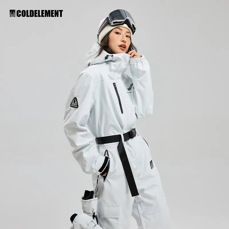 Traje de Esquí de una Pieza para Hombre y Mujer, Térmico, Impermeable, para Nieve, Overol para Snowboard, комбинезон горнолыжный женский