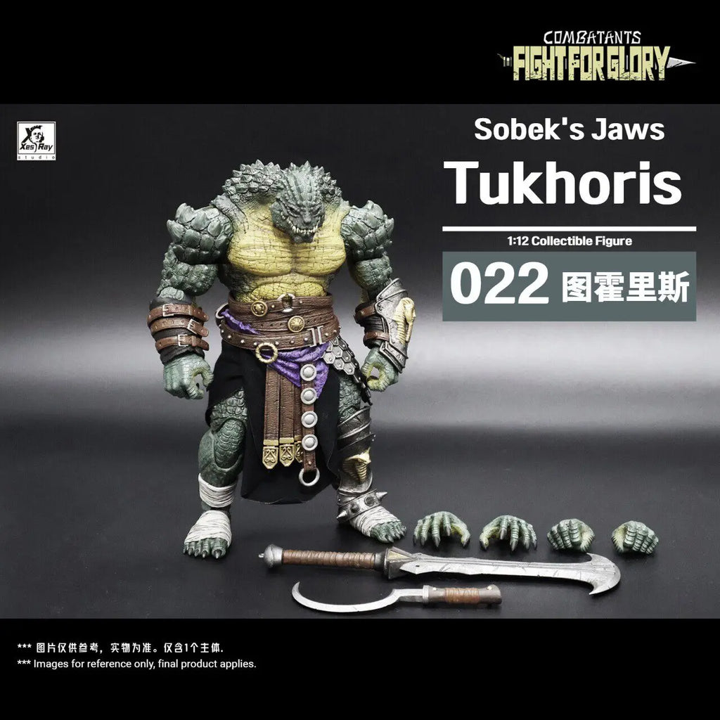 ¡En stock! Xesray Studio, serie Combatants‑Fight for Glory 022, The Crocodile Man Tukhoris, «Sobek's Jaws», figura de acción a escala 1/12.