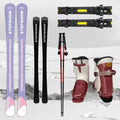 Set de Esquí Alpino Personalizado para Adultos con Bastones, Fijaciones y Botas con Hebilla de Trinquete para Snowboard y Esquí