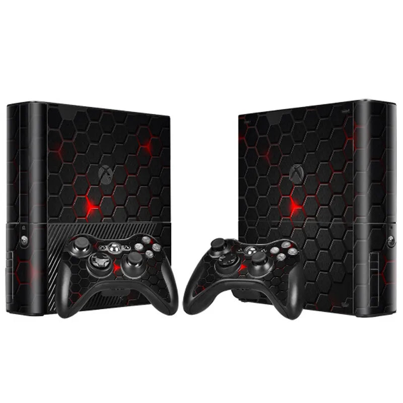 Pegatina Personalizada con Diseño a Medida para Consola Xbox 360 E y 2 Controles, Vinilo Decorativo para Xbox 360 E
