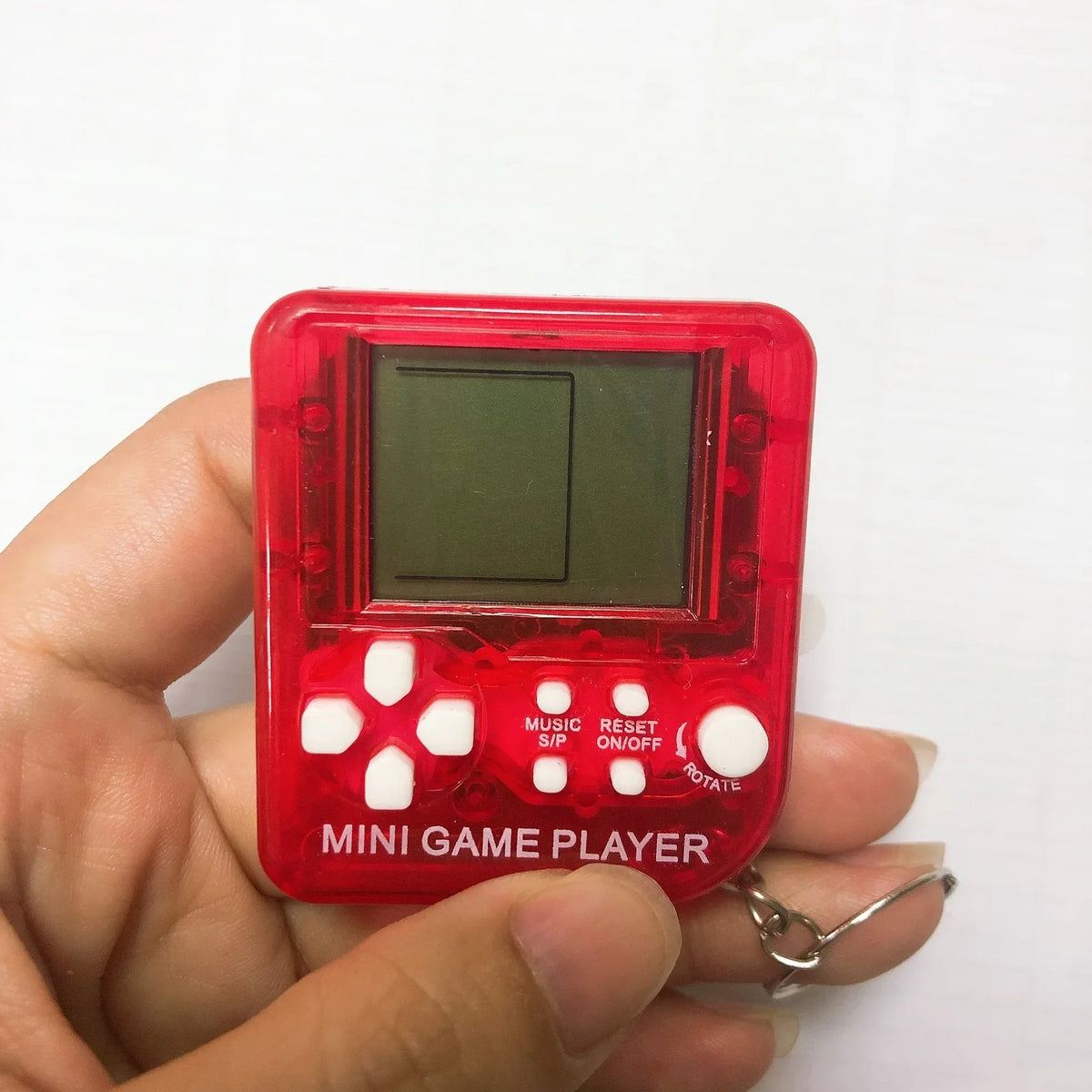 Mini llavero de bolsillo clásico portátil, anillo antipérdida, vídeo nostálgico Retro, máquina de consola de juegos, juguetes para niños, reproductor de juegos