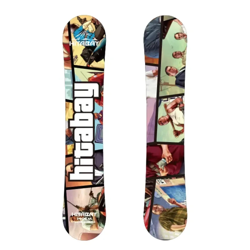Tabla de Snowboard para Deportes de Invierno al Aire Libre, con Núcleo de Madera Resistente, para Navegar en Todo Tipo de Terreno