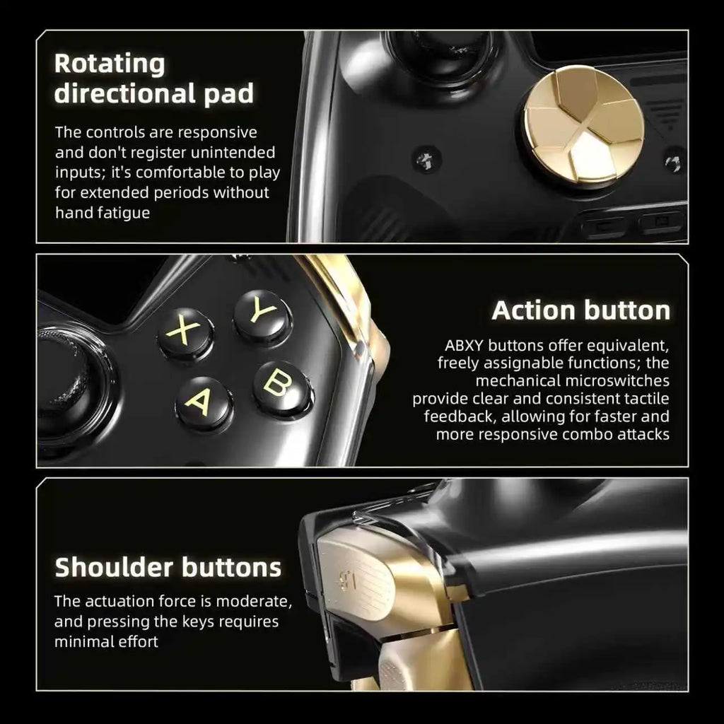 Controlador de Juegos Inalámbrico con Pantalla Interactiva Anbernic RG G01 Compatible con PC/Steam/Linux/Android/Switch/IOS con Efecto Hall