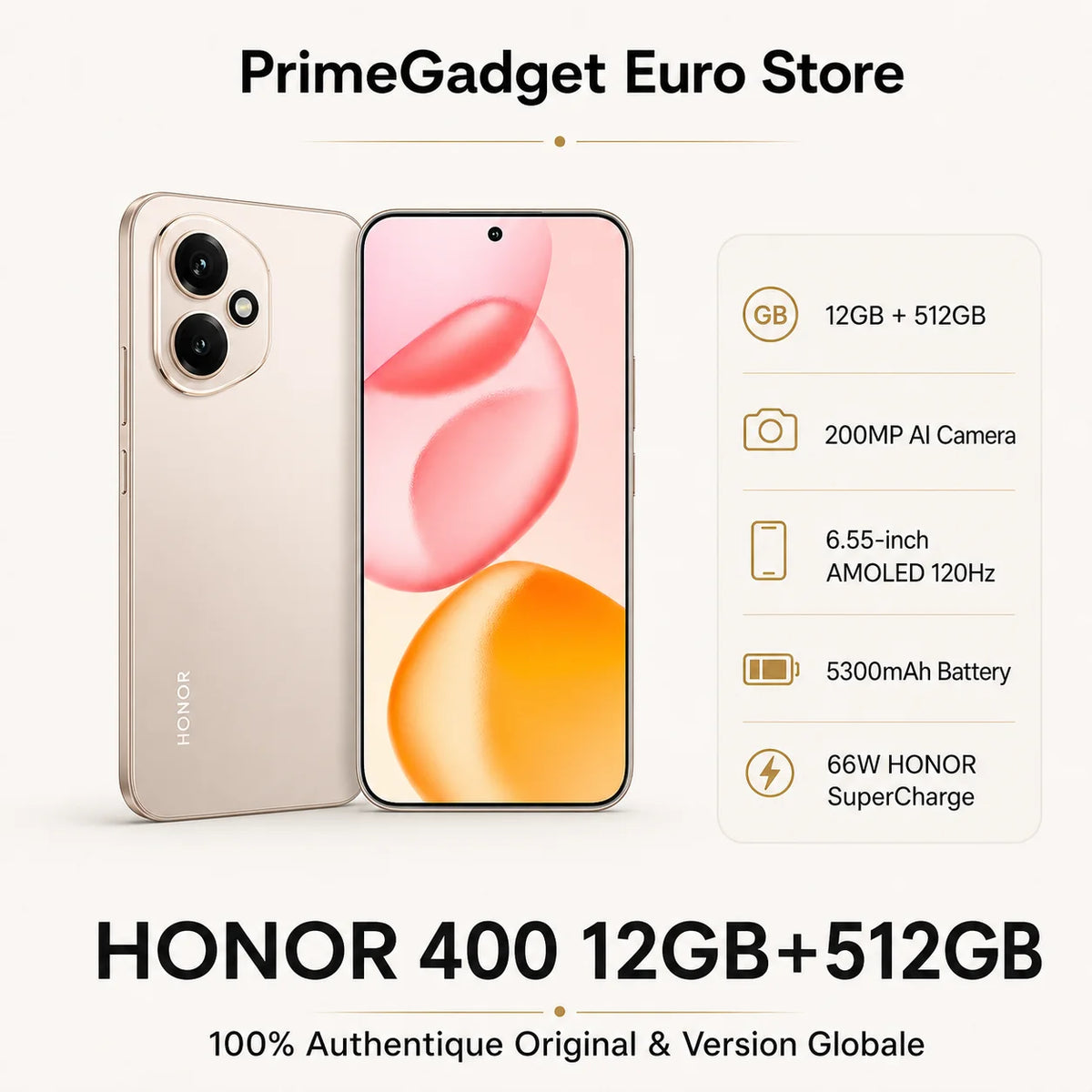 Honor 400: Snapdragon 7 Gen 3, AMOLED 120Hz, 6000 mAh, cámara súper IA de 200 MP + 50 MP, smartphone de 6,55 pulgadas