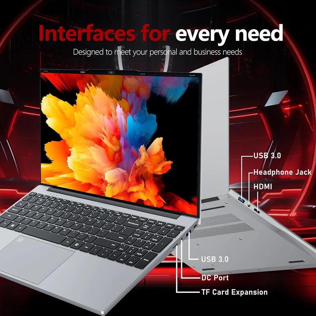 Computadora portátil Intel Core i9-9900 con Windows 11, 16 GB de RAM, 1 TB SSD, retroiluminación, lector de huellas dactilares, pantalla de 15.6 pulgadas, para oficina, estudio y juegos.