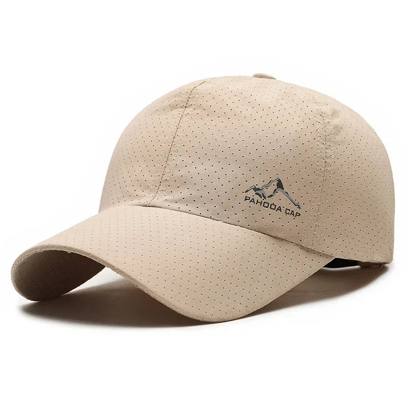 Gorra de béisbol de malla transpirable de secado rápido para hombre y mujer, ideal para deportes al aire libre, viajes, pesca, senderismo, ciclismo y correr