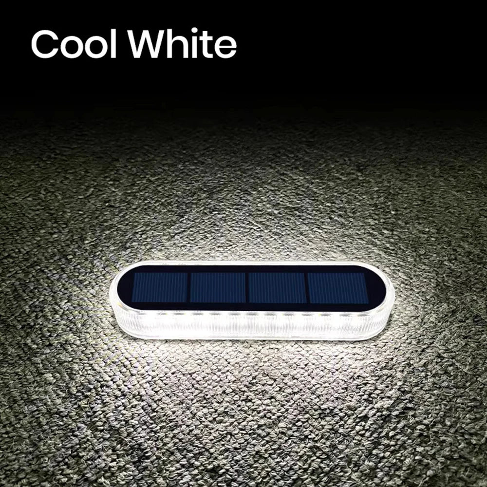 Luces LED solares para cubierta de exterior IP68, iluminación impermeable para jardín, iluminación de paso, encendido/apagado automático, escaleras, Patio, camino, valla, lámpara de pared