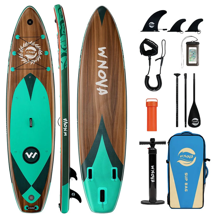 Tabla de Paddle Inflable Ultraligera Serie WNOVA 2026, Tamaño 335-350cm, Material PVC, para Deportes Acuáticos, Yoga, Pesca, Viajes, Surf, Antideslizante
