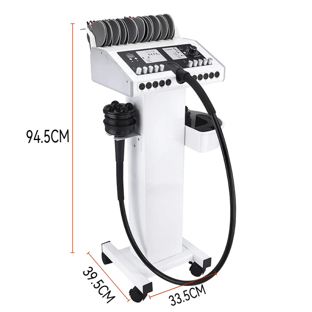Nueva máquina de masaje con vibración muscular G5, Estimulador muscular EMS, máquina de electroestimulación, ondas rusas con soporte de carrito S871