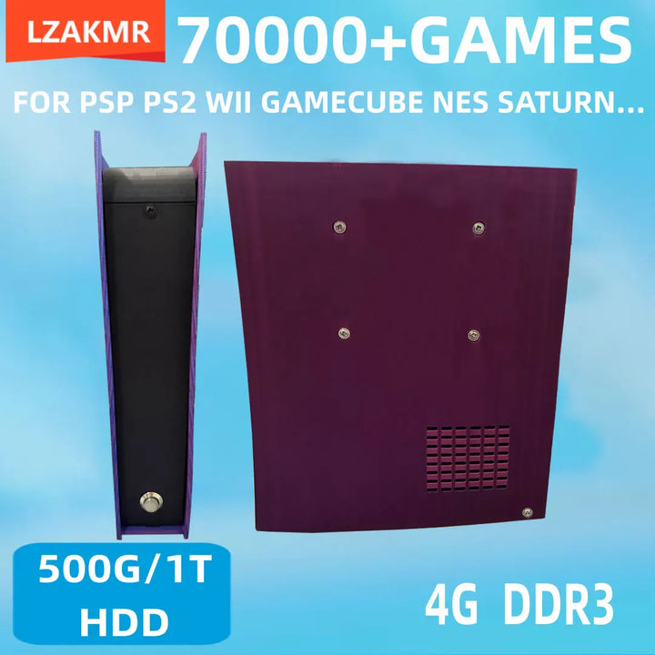 Consola de Juegos Win11 G11 con Más de 7000 Juegos Clásicos, Disco Duro de 500G/1T, 4K HD para WII, PSP, PS2, XBOX, SATURN, Compatible con Control Inalámbrico para 4 Jugadores