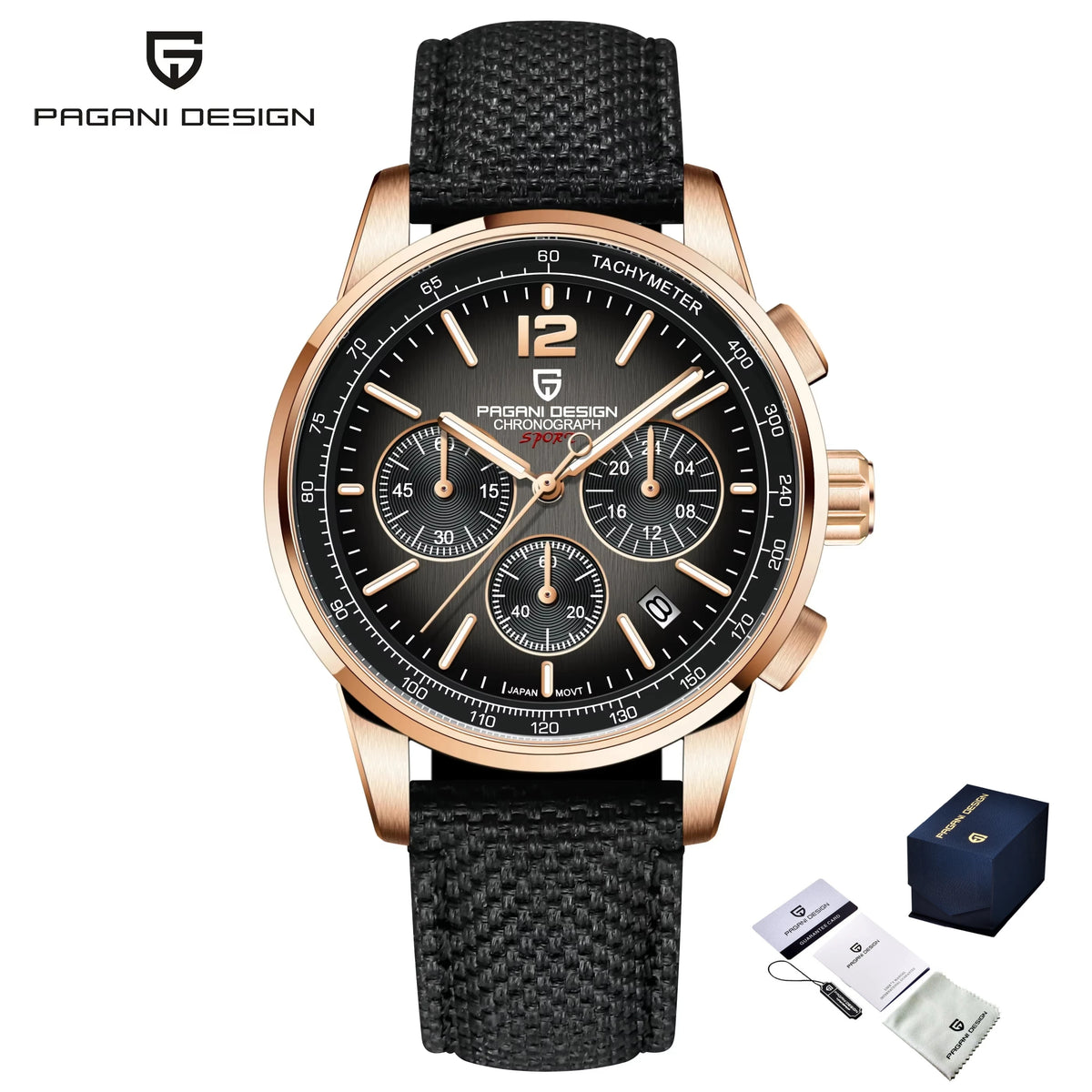 PAGANI DESIGN 2026 Nuevo Reloj de Cuarzo para Hombre, Moda Casual de Lujo, Movimiento VK63, Resistente al Agua 100M, Cristal de Zafiro, Acero Inoxidable