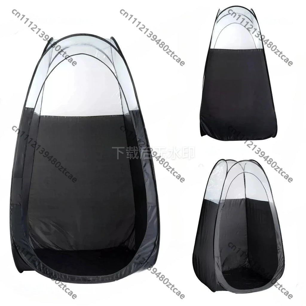 Cabina Portátil Plegable para Bronceado con Spray, Tienda de Campaña Impermeable para Ducha Exterior, Refugio para Bronceado sin Sol, Vestidor para Camping
