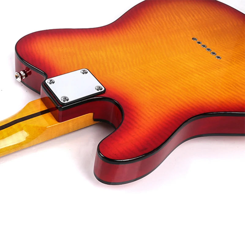 Guitarra Eléctrica Surpass Music ST Lista para el Escenario con Efectos Integrados y Extremos de Trastes Redondeados