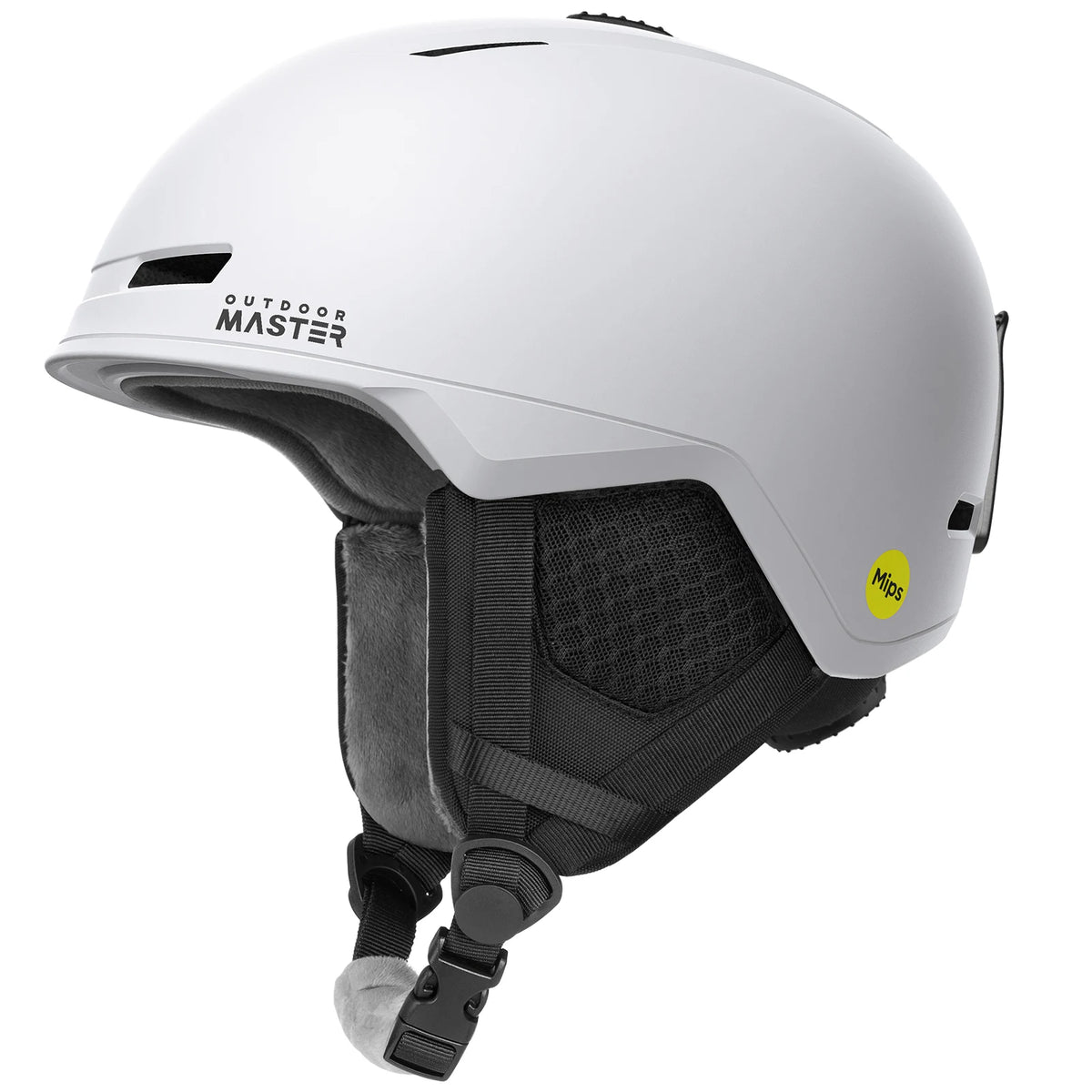 Casco de Esquí OutdoorMaster MIPS con Orejeras, 8 Ventilaciones Ajustables, PC+EPS, Alta Calidad, para Snowboard, Esquí, Skateboard y Deportes al Aire Libre
