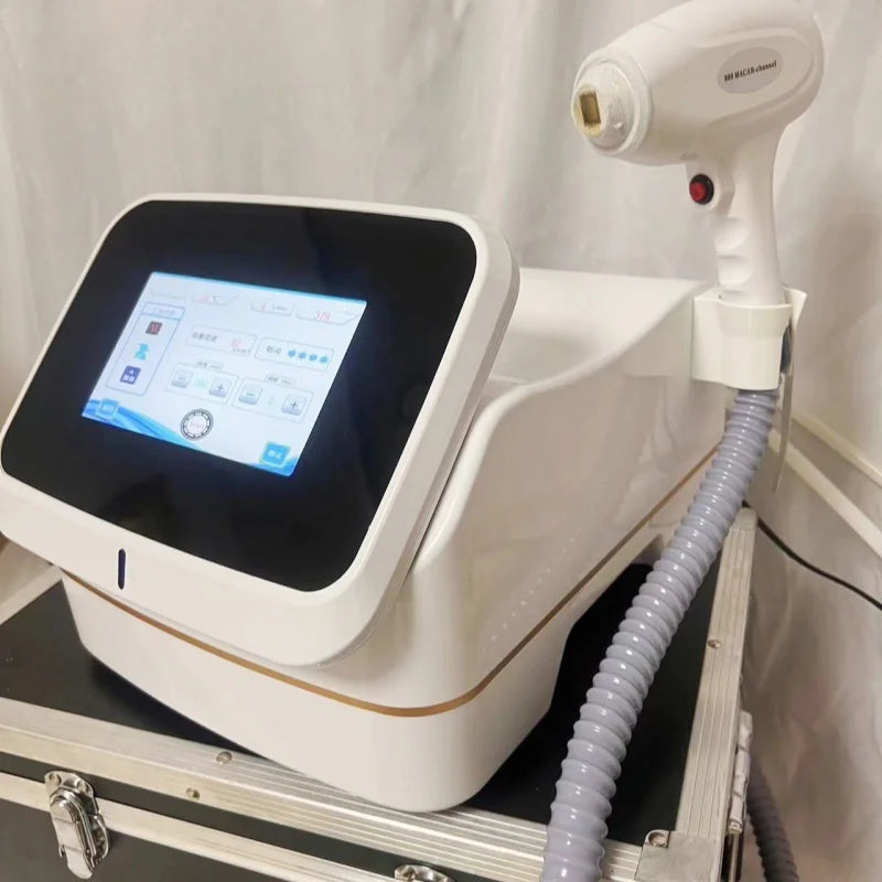 Máquina Profesional de Depilación Láser de Diodo de Titanio con Hielo 808nm 6000w, Indolora, Permanente, con Certificación CE y Diseño de Tanque de Agua Externo