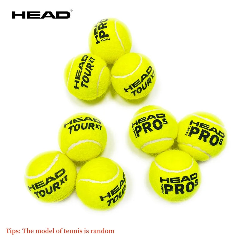 Pelota de tenis HEAD, pelotas de entrenamiento de goma y lana, pelotas de partido de alta elasticidad, tenis duraderos (modelo aleatorio), 3/6/9 Uds.