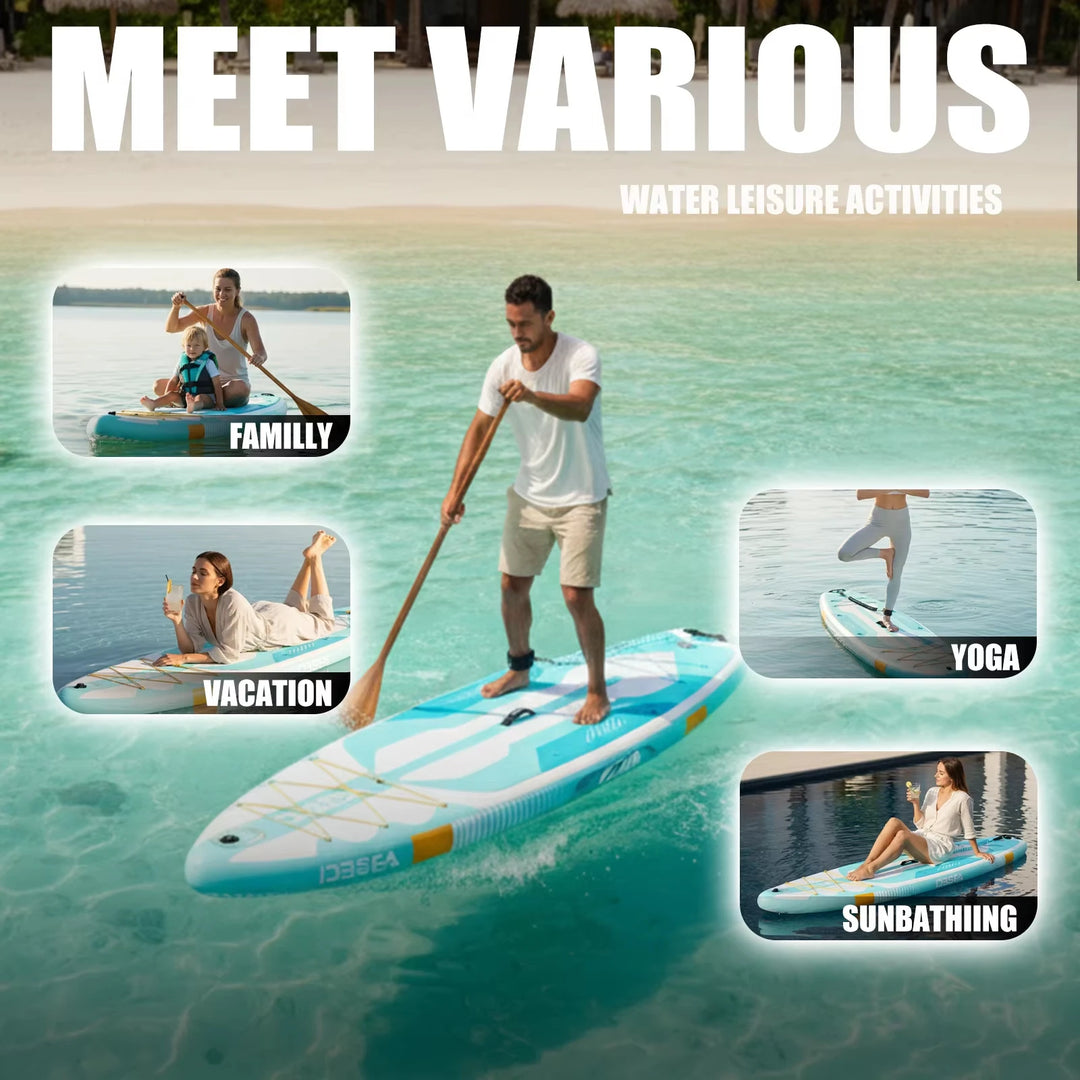 Kit completo de SUP inflable todo en uno, tabla de surf portátil de 11&