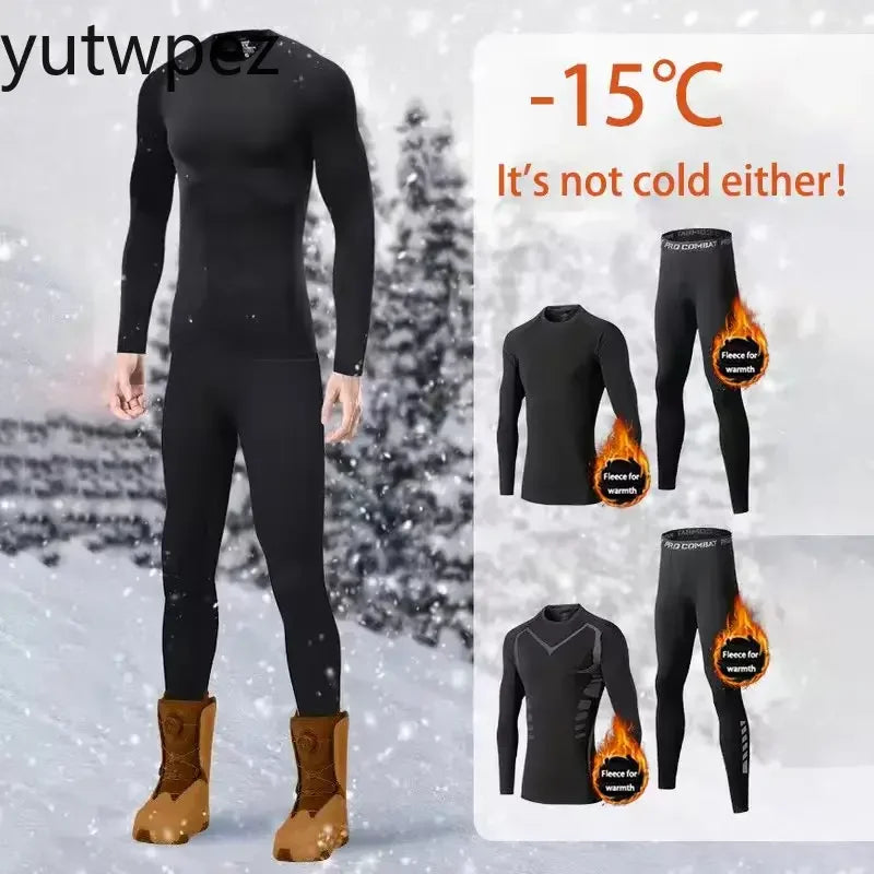 Conjunto de Ropa Interior Térmica para Esquí, 2 Piezas, Traje Ajustado para Snowboard, Protección contra el Frío Invernal, Elástico y Transpirable