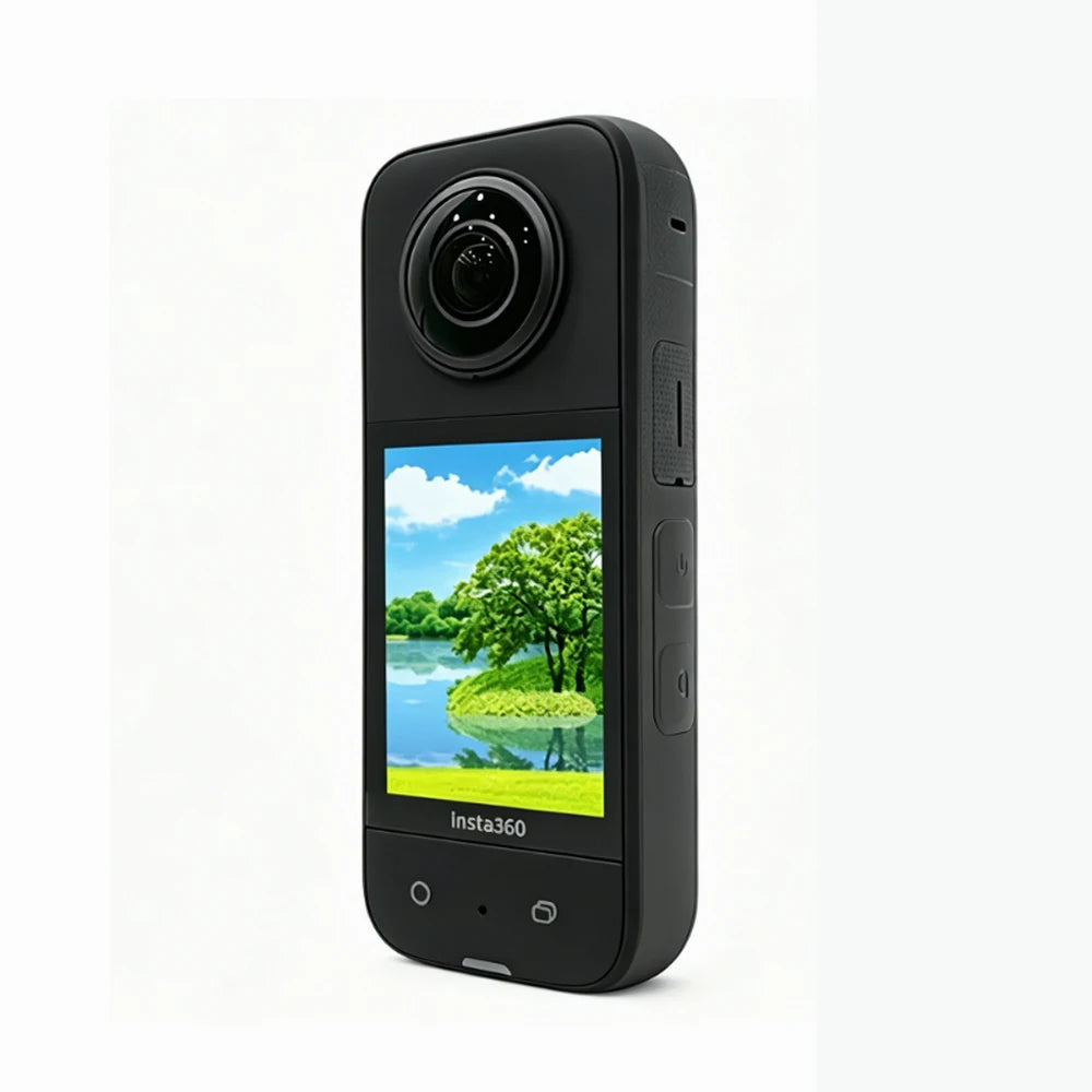 Cámara de acción Insta360 X3 en stock en la UE, resistente, con sensores de 1/2 " y 48MP, video HDR activo K 5.7, fotos de 72MP, cámara Insta360 X3 de lente única 4K