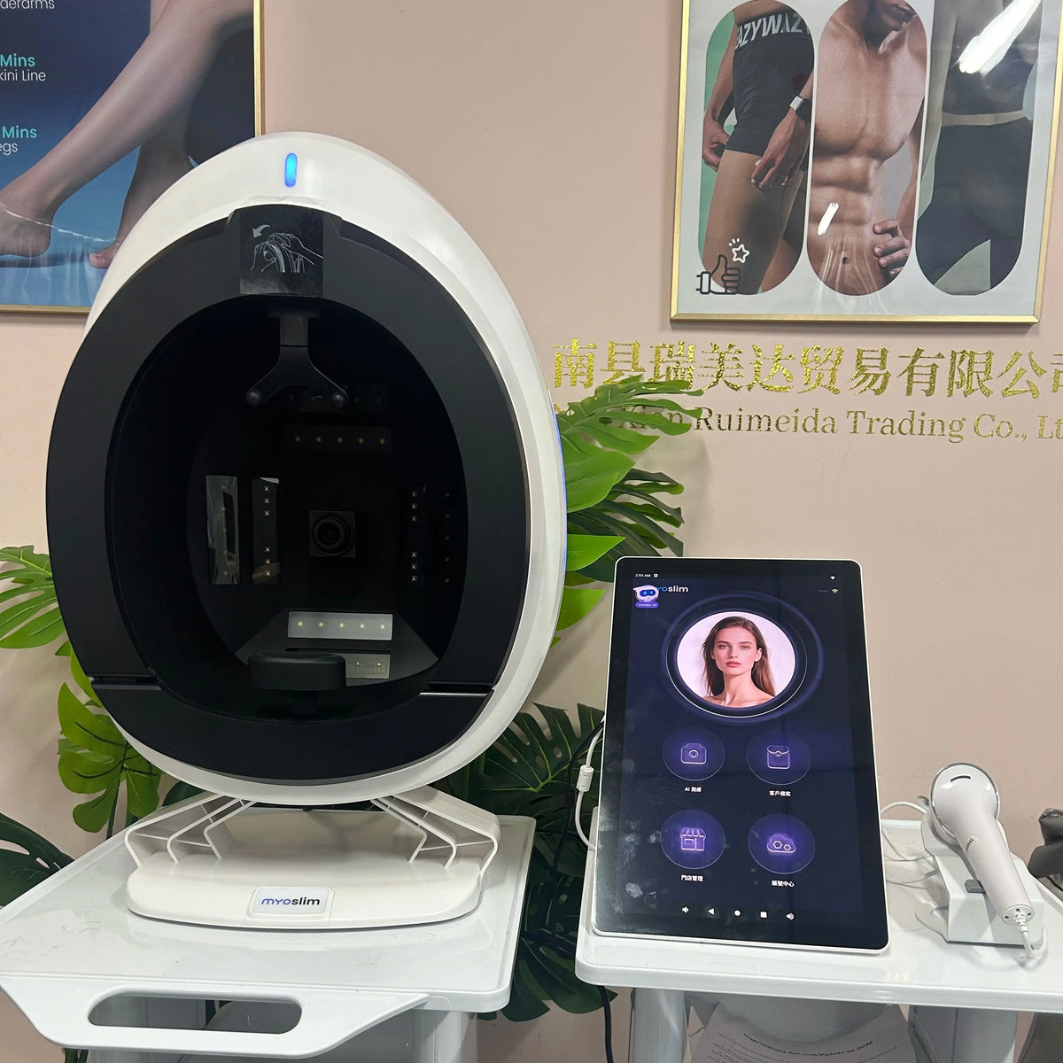 Analizador de Piel AISA Q1 X5 3D Profesional, Máquina Analizadora Facial O1 Pro con IA, Escáner de Análisis de Piel de 15.6 Pulgadas con 10 Espectros de Luz