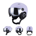 Casco de esquí Horntour 2027 con gafas, casco cálido ABC+EPS, casco de esquí de alta calidad para deportes al aire libre, casco para esquí y patinaje.