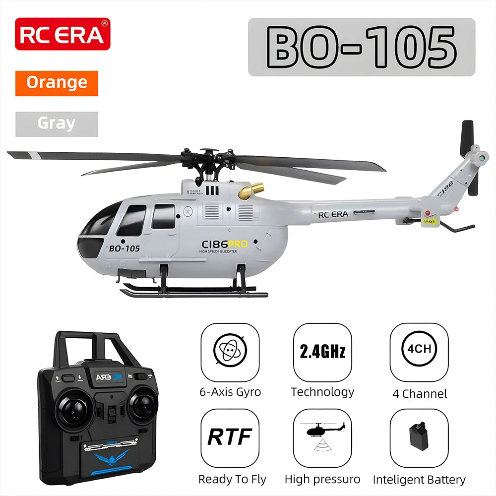 RC ERA BO-105 Helicóptero 1:48 4CH 15min Vuelo C186 Avión RC
