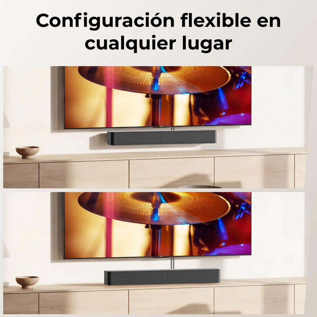 Barra de Sonido ULTIMEA 2.1ch para Smart TV, Subwoofer Inalámbrico de 5.25'', BassMX y VoiceMX, Control por Aplicación, Potencia Máxima de 240W, Modelo 2026
