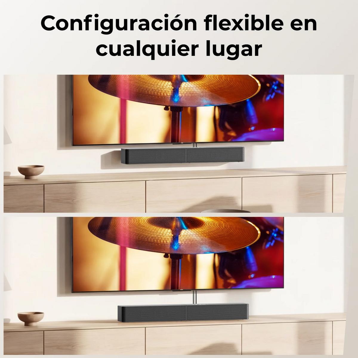 Barra de Sonido ULTIMEA 2.1ch para Smart TV, Subwoofer Inalámbrico de 5.25'', BassMX y VoiceMX, Control por Aplicación, Potencia Máxima de 240W, Modelo 2026