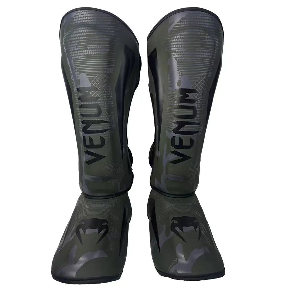Protectores de Espinilleras Profesionales de Piel Sintética PU para Boxeo, Muay Thai y MMA, Calentadores de Piernas para Entrenamiento, Protectores Ligeros para Patadas